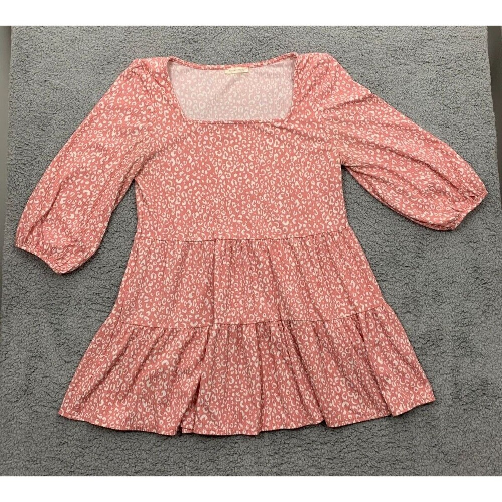 Women's Carole Christian Pink Blouse / Top / Shirt - Balloon Sleeve, Billowy